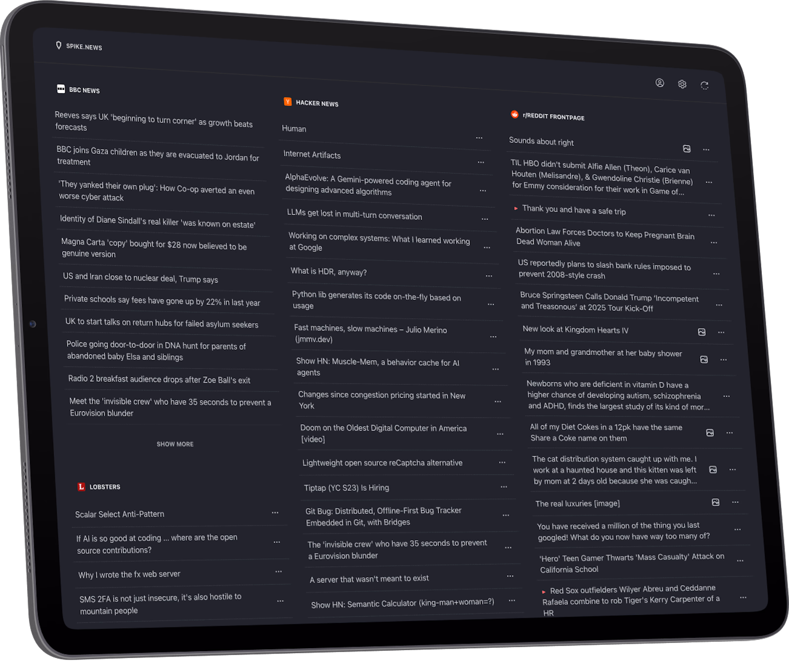 Abstract visualization of data